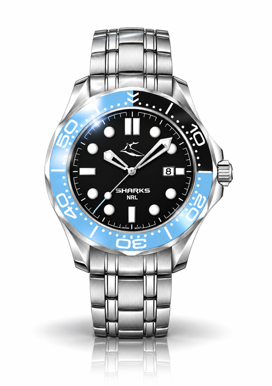 Cronulla Sharks MatchTimer™ Home watch, dial and case view