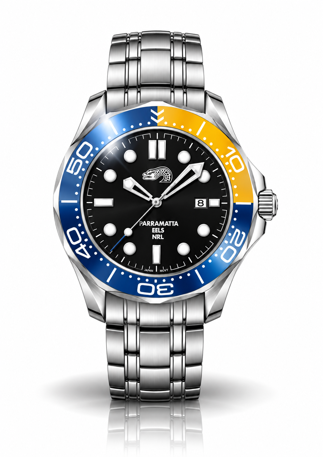 Parramatta Eels MatchTimer™ Home watch, dial and case view