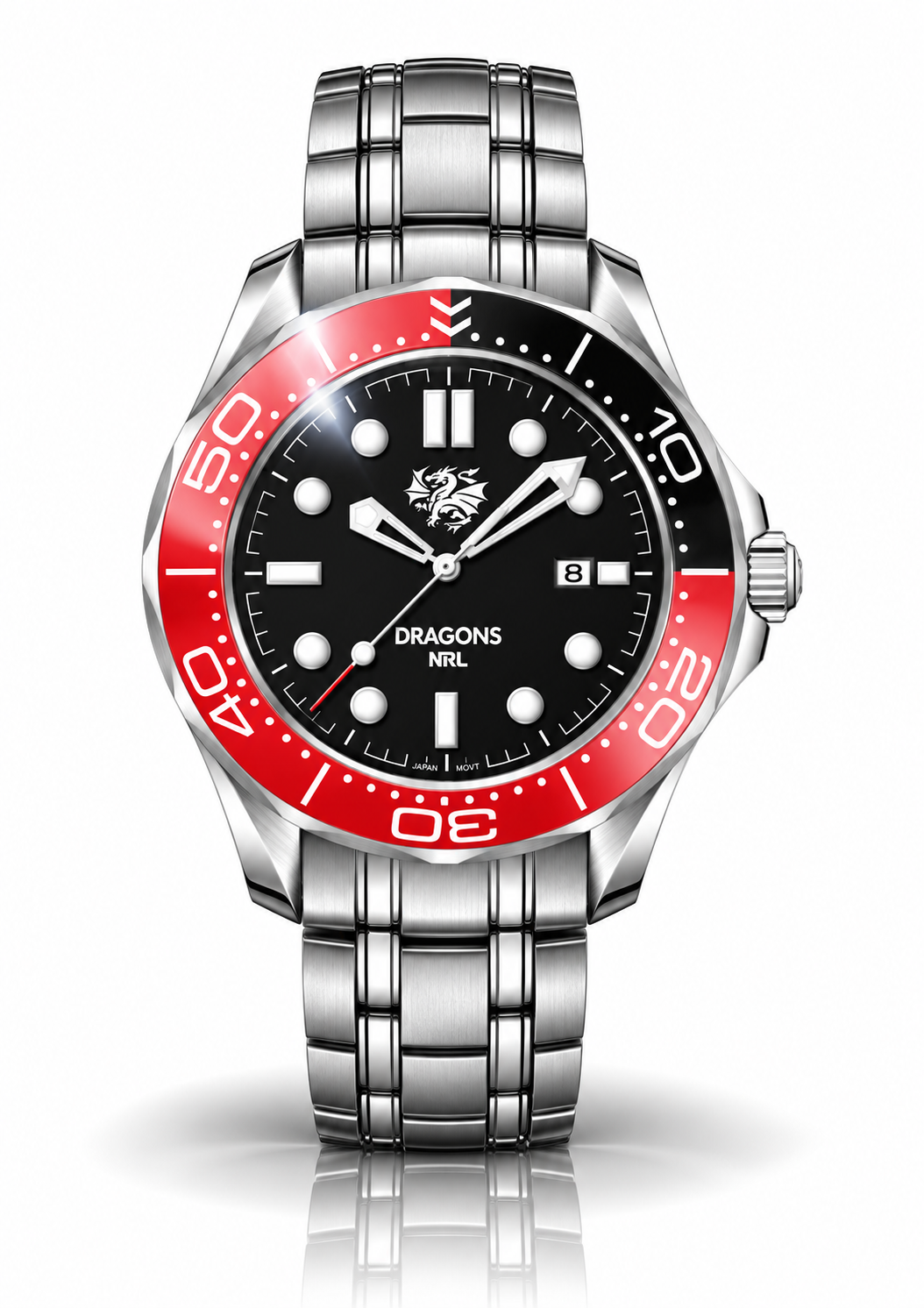 St George Illawarra Dragons MatchTimer™ Home watch, dial and case view