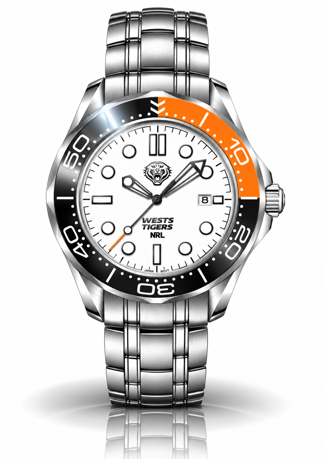 Wests Tigers MatchTimer™ Away watch, dial and case view