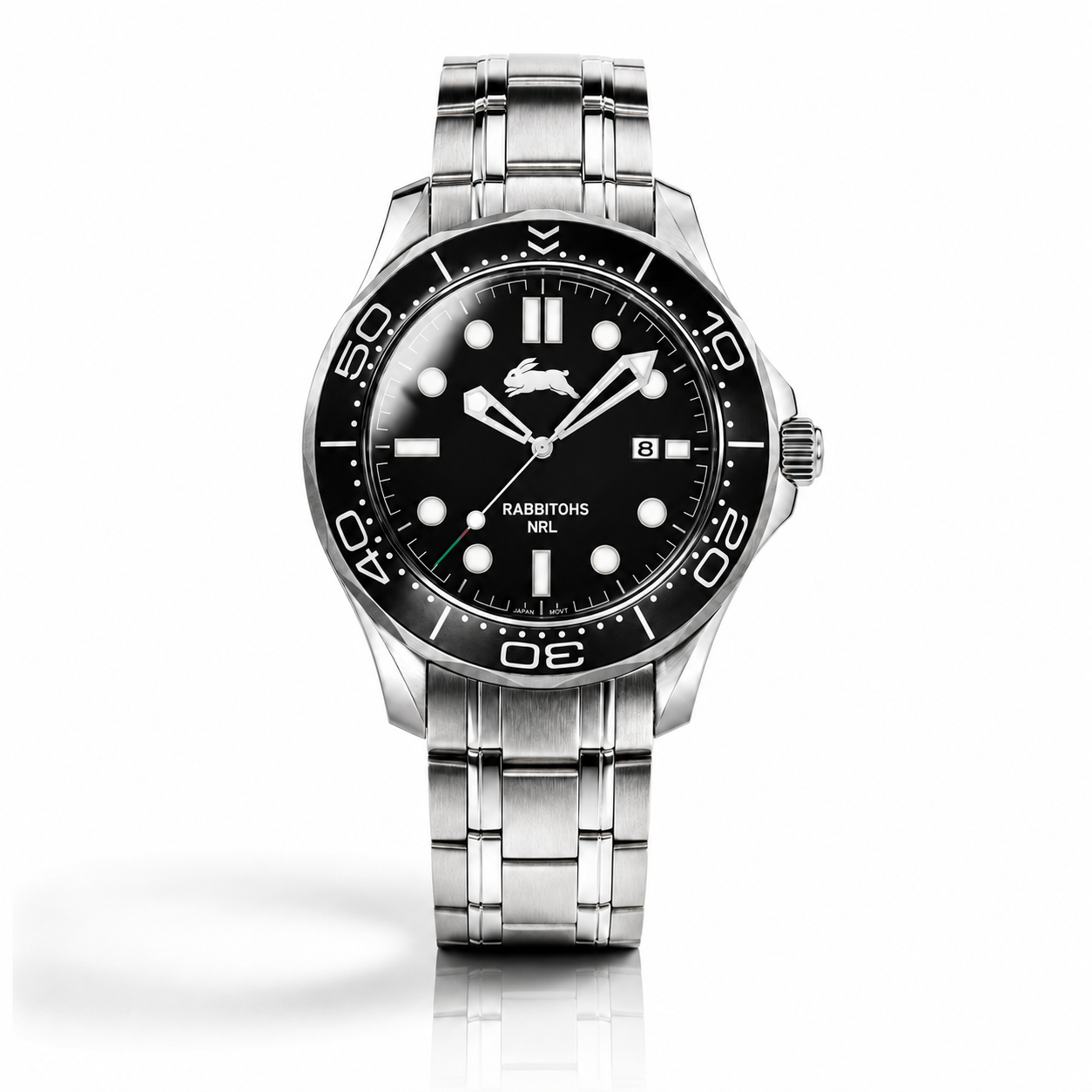South Sydney Rabbitohs MatchTimer™ Home watch, dial and case view