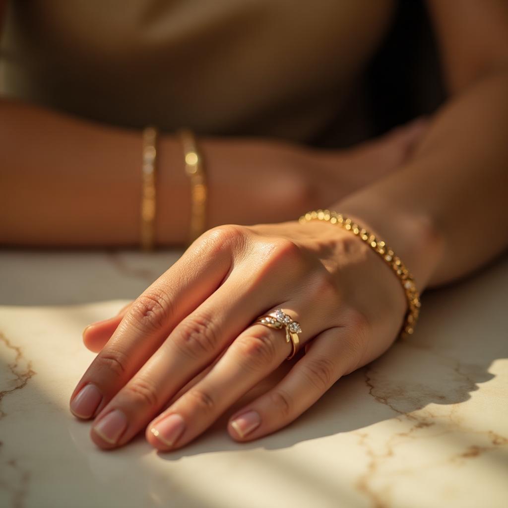Handmade diamond bracelet