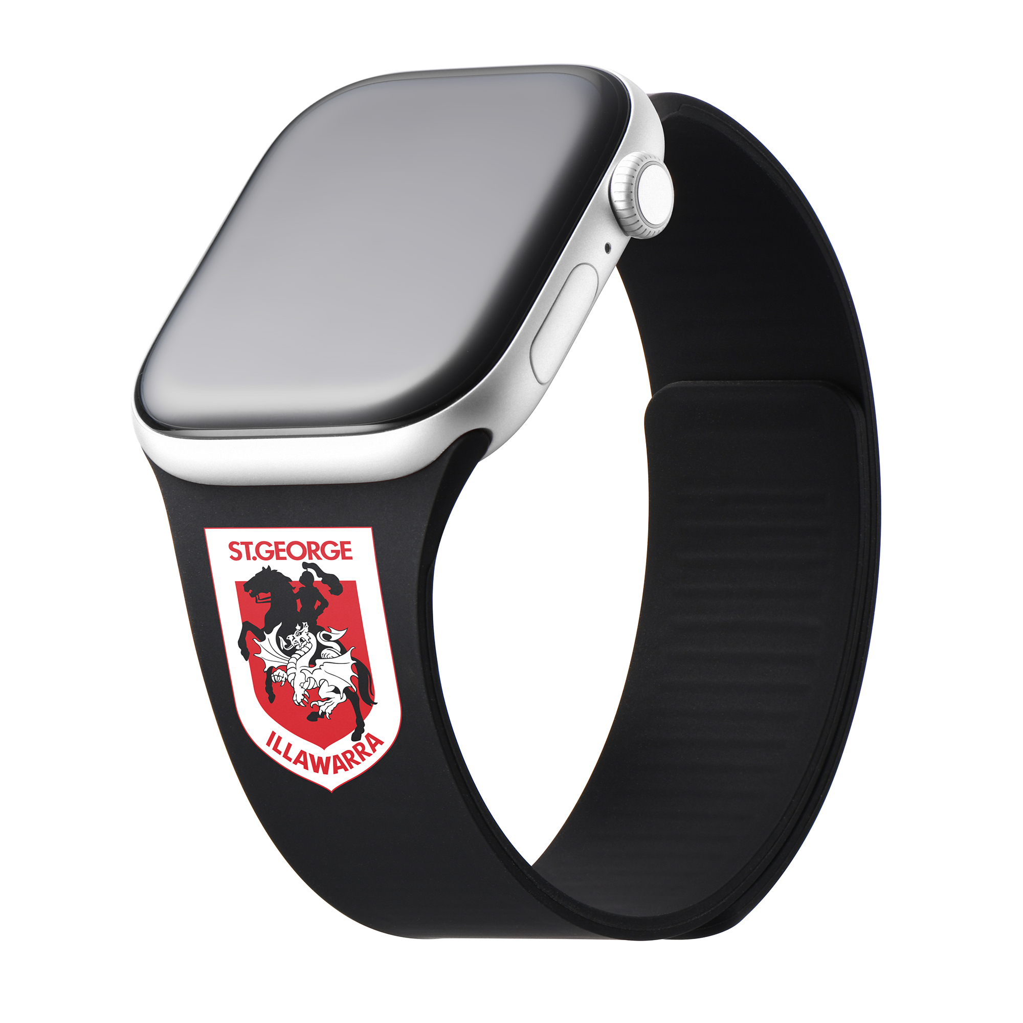 St George Illawarra Dragons Series 2 black Apple Watch band