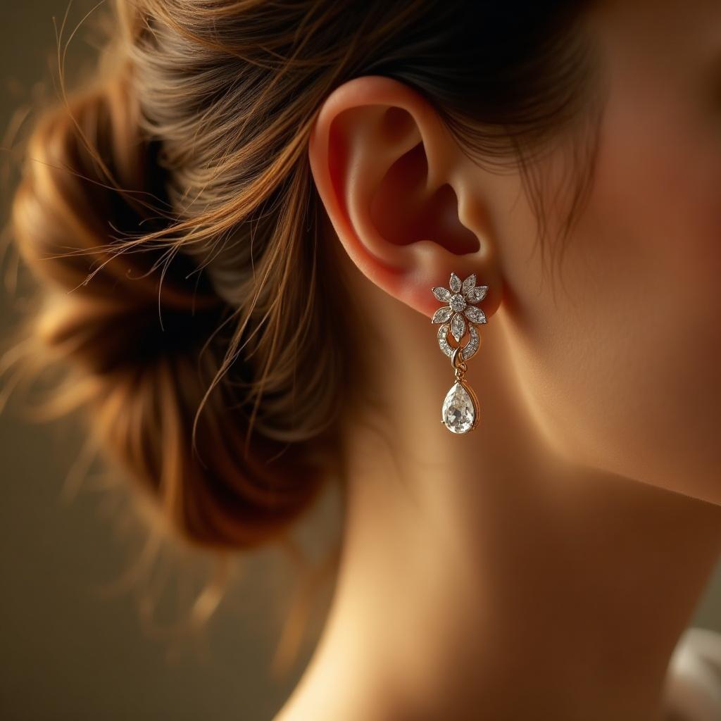 Custom diamond earrings