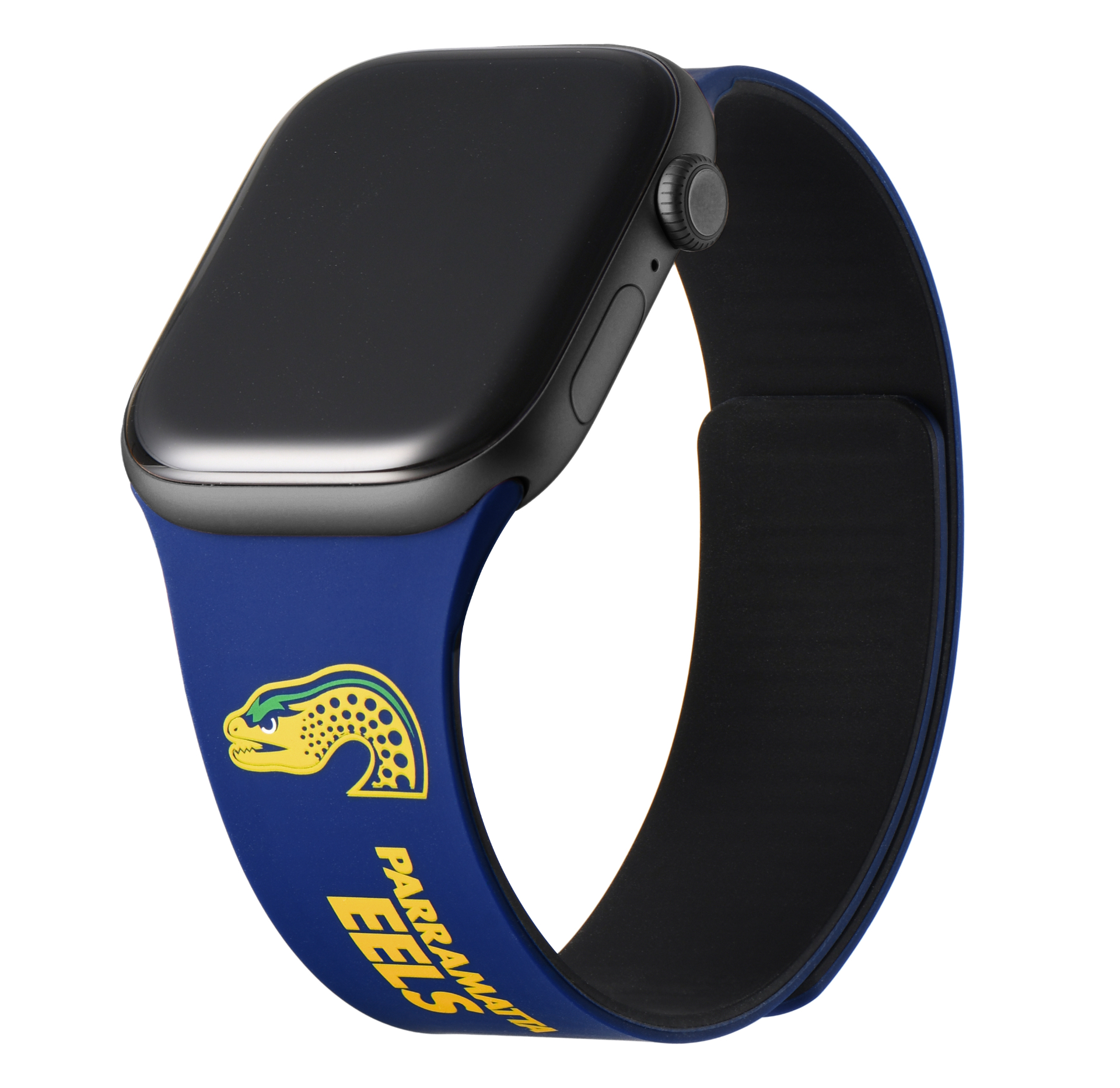 Parramatta Eels Series 1 Apple Watch band in royal blue and gold
