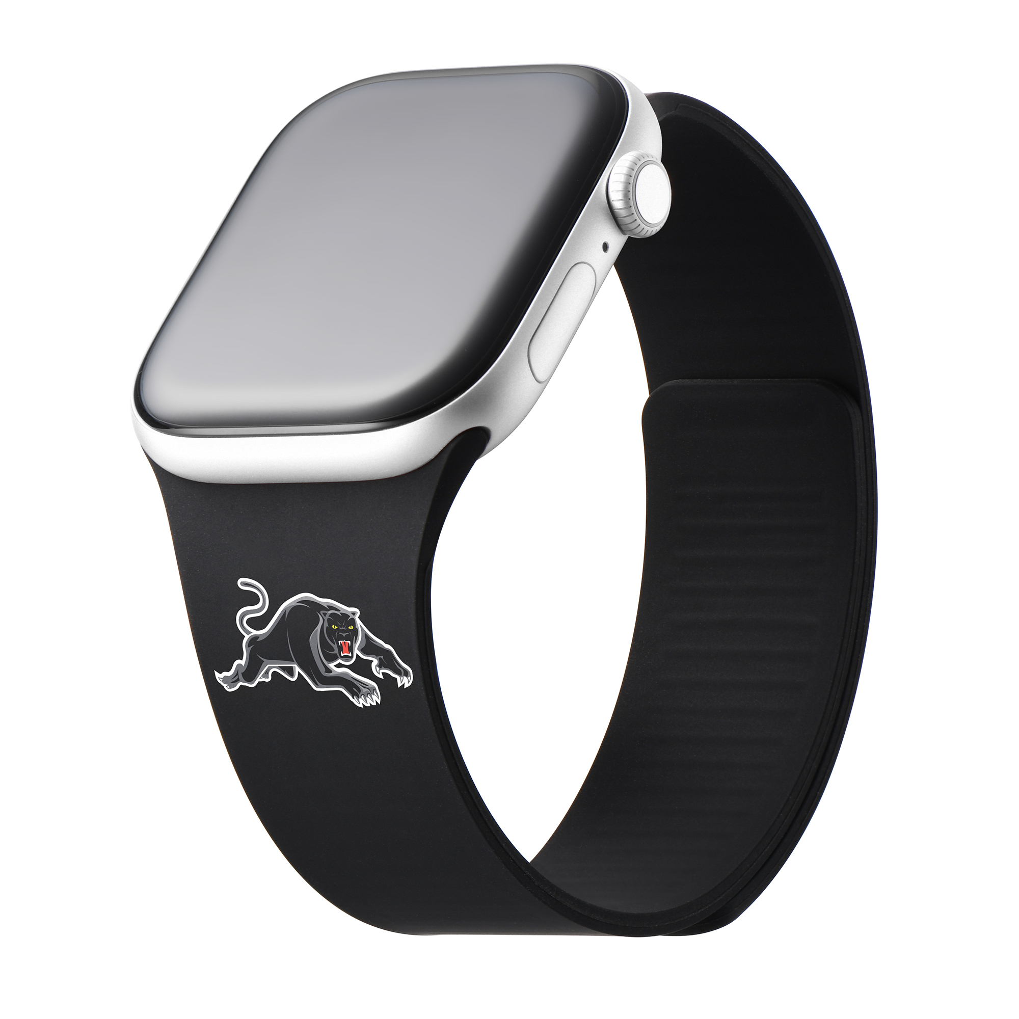 Penrith Panthers Series 2 black Apple Watch band