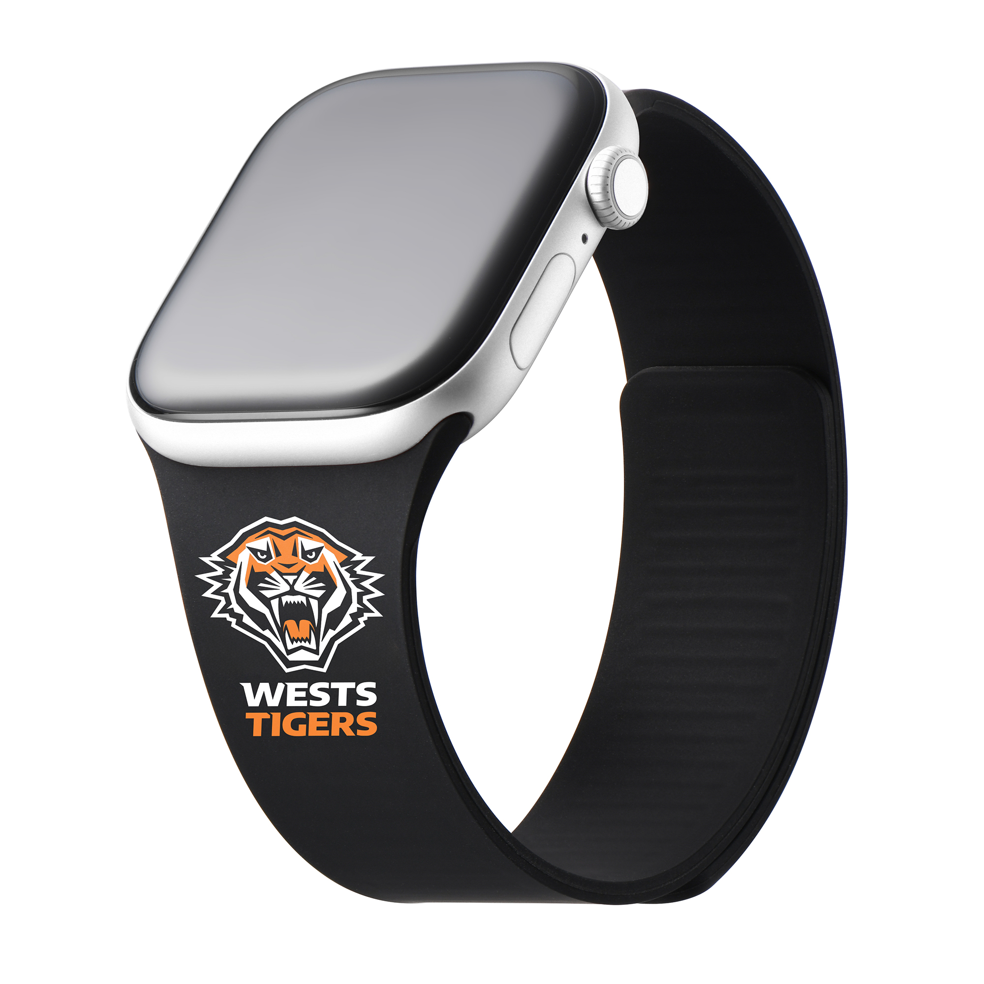 Wests Tigers Series 2 black Apple Watch band